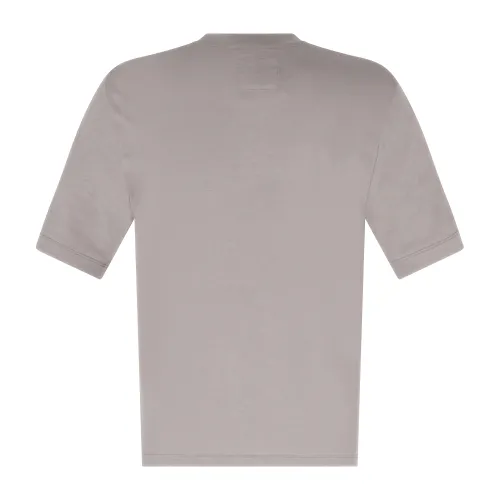 Armani Exchange - T-shirt beige con ricamo logo sul fronte per uomo | xm000363