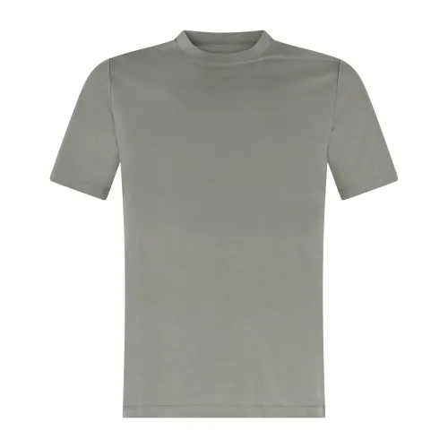 People of Shibuya - T-shirt verde manica corta in filo di scozia per uomo |
