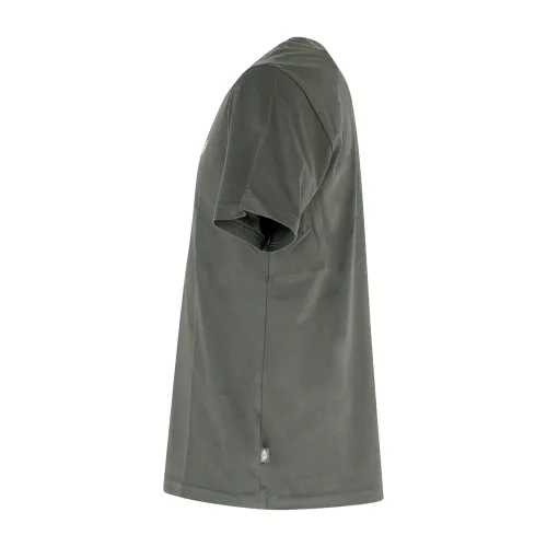 Dickies - T-shirt verde con stampa logo sul fronte per uomo | dk0a4xdbogx1