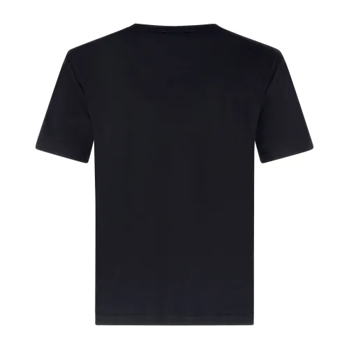 Officina36 - T-shirt nero manica corta in Tencel per uomo | cupf29 nero