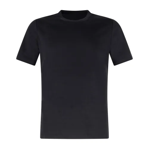 People of Shibuya - T-shirt nera manica corta in filo di scozia per uomo |