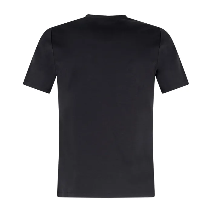 People of Shibuya - T-shirt nera manica corta in filo di scozia per uomo |