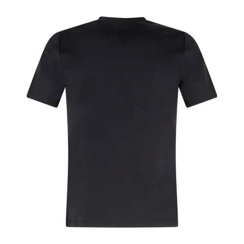 People of Shibuya - T-shirt nera manica corta in filo di scozia per uomo |