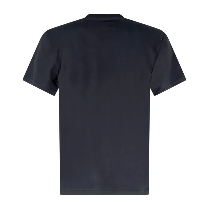 Dickies - T-shirt nera in cotone con patch logo sul taschino per uomo |