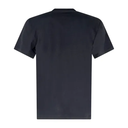 Dickies - T-shirt nera in cotone con patch logo sul taschino per uomo |