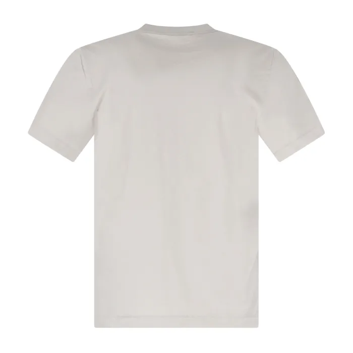 Roy Roger's - T-shirt beige manica corta con stampa sul fondo per uomo |