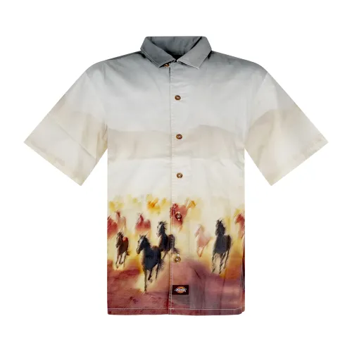 Dickies - Camicia multicolore Running Wild maniche corte con grafica allover