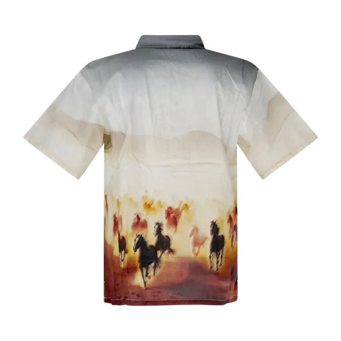 Dickies - Camicia multicolore Running Wild maniche corte con grafica allover