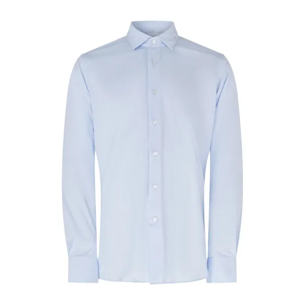 Xacus - Camicia celeste in jersey active tailor fit per uomo | act558ml 81615001