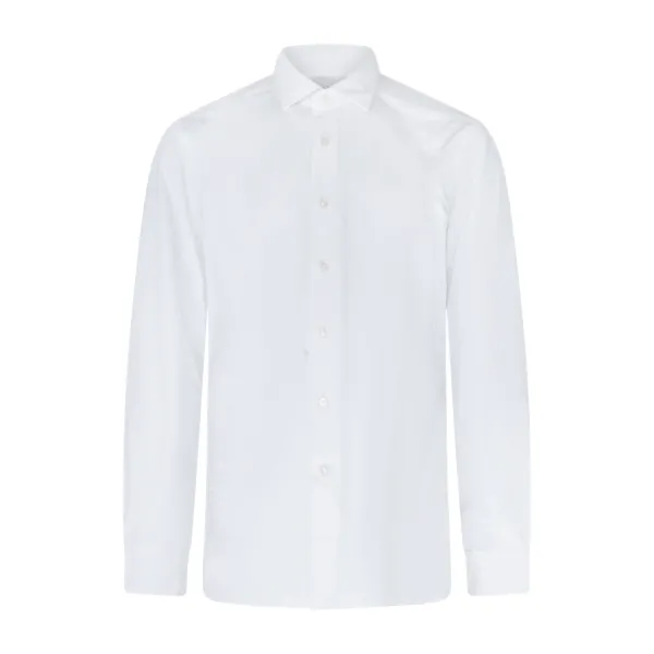 Xacus - Camicia bianca in tessuto tecnico tailor fit per uomo | act558ml