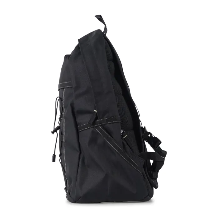 Dickies - Zaino nero con patch logo e scomparto con cordino elastico per uomo |
