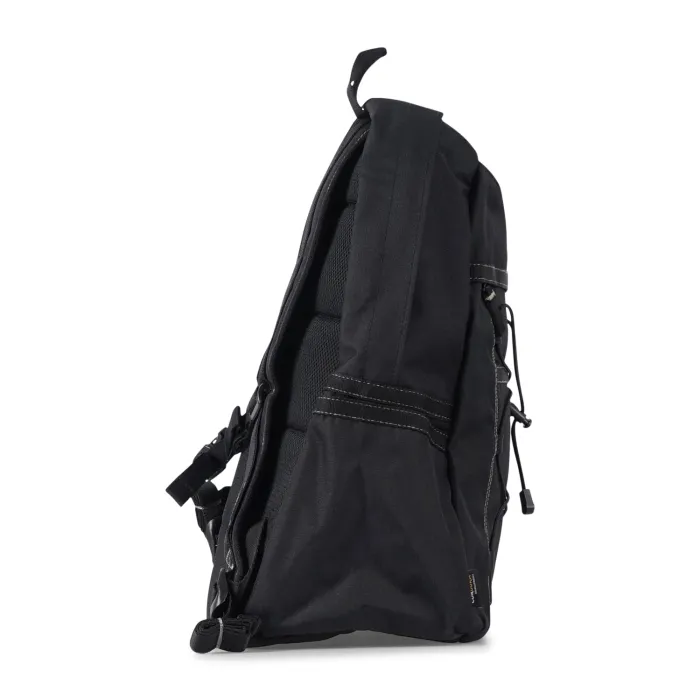 Dickies - Zaino nero con patch logo e scomparto con cordino elastico per uomo |