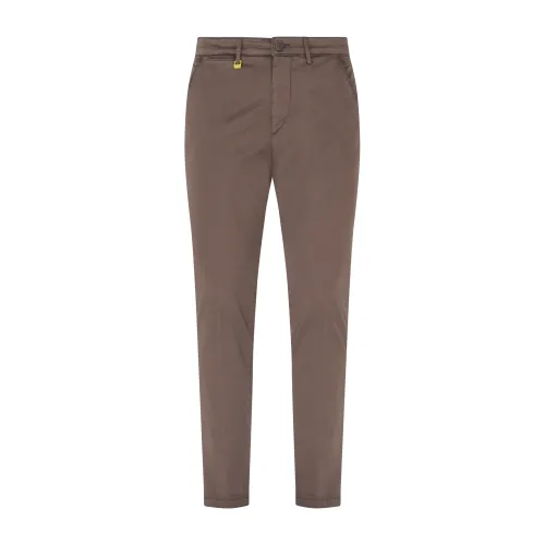 Luca Bertelli - Pantalone marrone tasca a filo skinny fit per uomo | p1600skin
