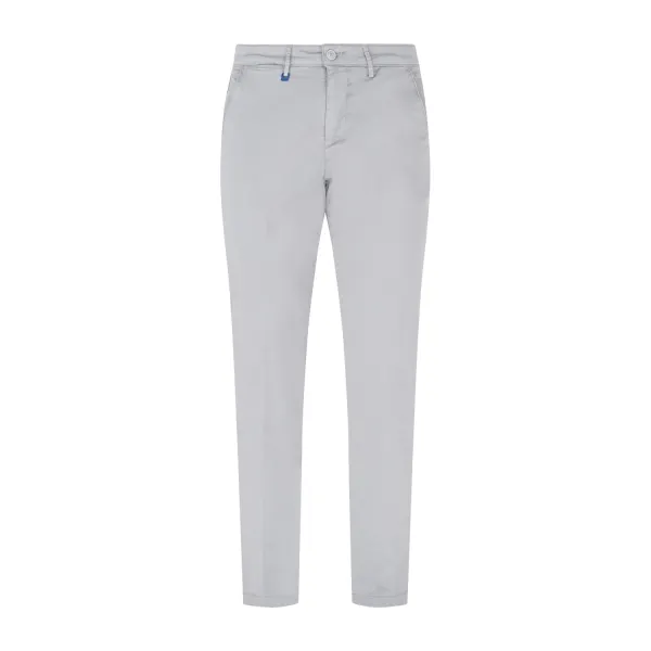 Luca Bertelli - Pantalone grigio tasca a filo skinny fit per uomo | p1600skin