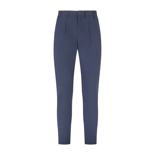 People of Shibuya - Pantalone blu in tessuto tecnico con elastico in vita per
