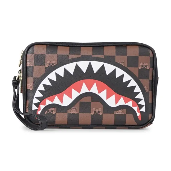 Sprayground - Borsa marrone con fantasia check all over per uomo | 910b7510nsz