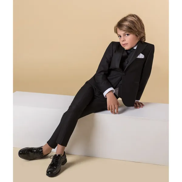 Etienne chic - Abito smoking nero per bambino per uomo |  2