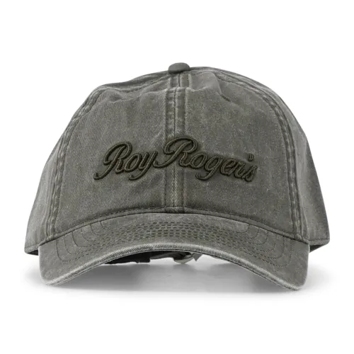 Roy Roger's - Cappello verde con visiera con ricamo logo sul fronte per uomo |