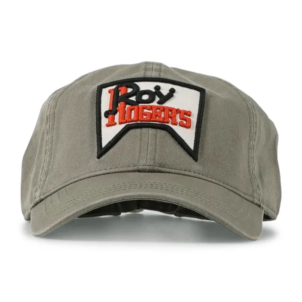 Roy Roger's - Cappello verde con visiera con patch logo ricamata per uomo |
