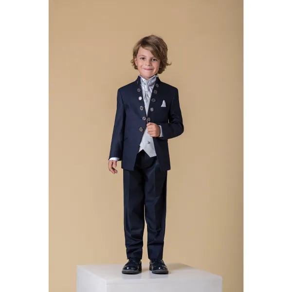 Etienne chic - Abito coreano blu per bambino per uomo | 