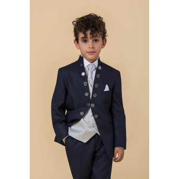 Etienne chic - Abito coreano blu per bambino per uomo | 