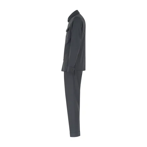 Alessandro Gilles - Abito nero in lana sfoderato con pantalone con doppia pence