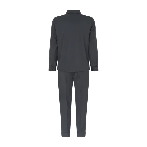 Alessandro Gilles - Abito nero in lana sfoderato con pantalone con doppia pence