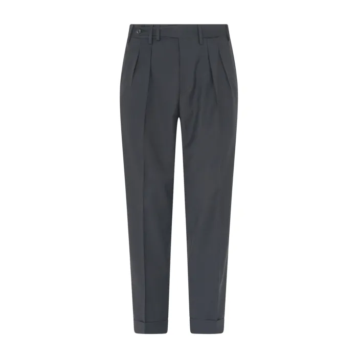 Alessandro Gilles - Abito nero in lana sfoderato con pantalone con doppia pence