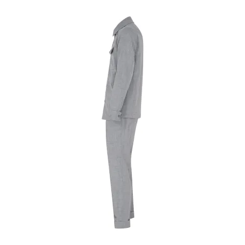 Alessandro Gilles - Abito grigio in lana sfoderato con pantalone con doppia