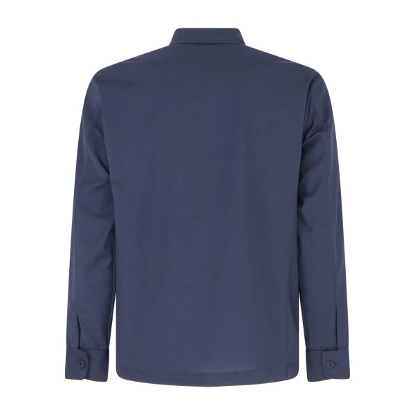 Alessandro Gilles - Abito blu overshirt in lana sfoderato con pantalone con