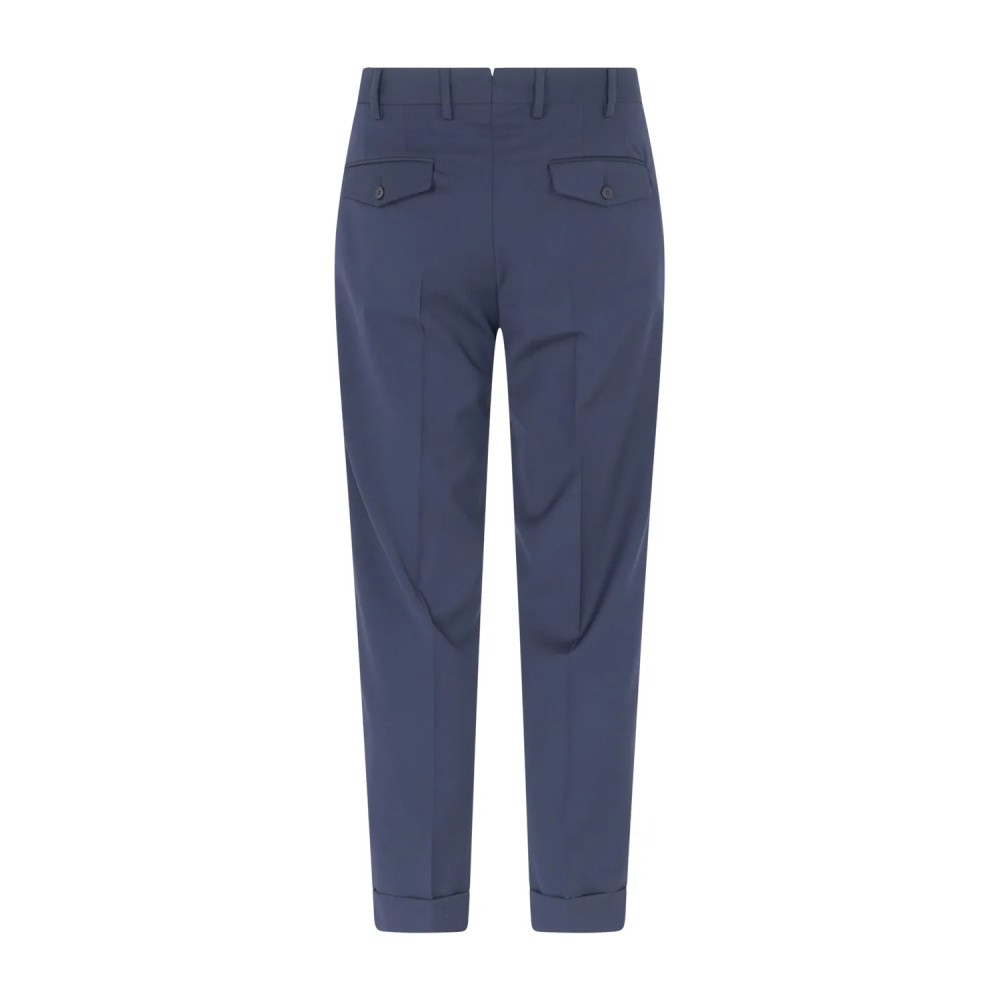 Alessandro Gilles - Abito blu overshirt in lana sfoderato con pantalone con