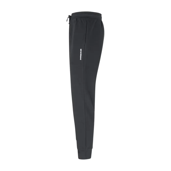Emporio Armani - Pantalone tuta nera con ricamo logo sul fronte per uomo |