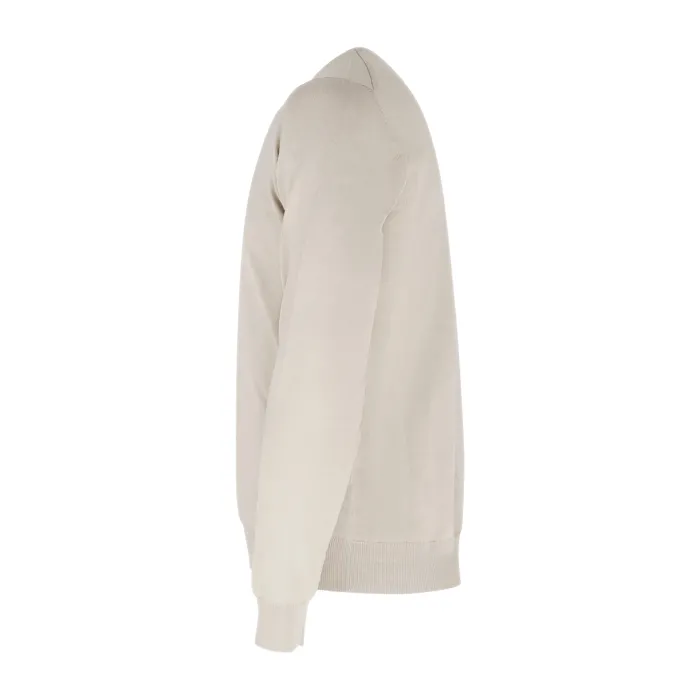 +39 Masq - Maglione girocollo beige manica lunga in cotone per uomo |