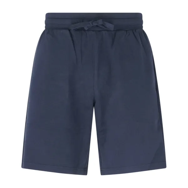 Emporio Armani - Bermuda blu tasca a filo con ricamo logo per uomo | em000495