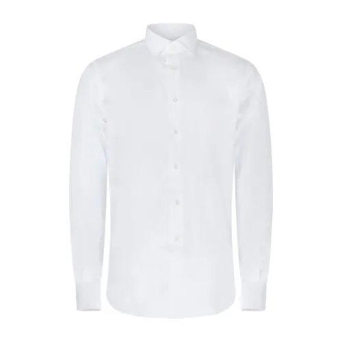 Xacus - Camicia bianca in cotone collo francese Tailor fit per uomo | 558ml