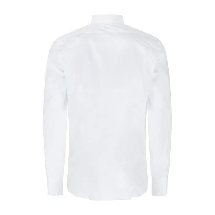 Xacus - Camicia bianca in cotone collo francese Tailor fit per uomo | 558ml