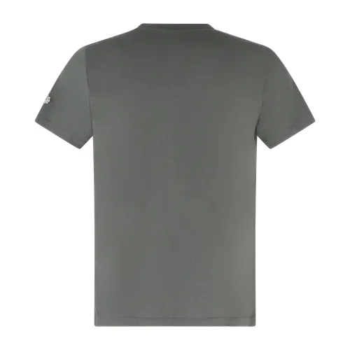 Luca Bertelli - T-shirt verde manica corta in cotone per uomo | t2605 militare