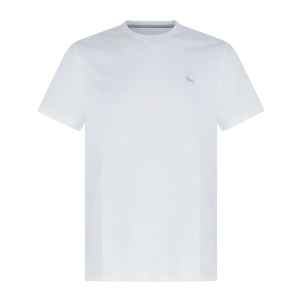Harmont & Blaine - T-shirt bianca con patch logo per uomo | inl1001n21055