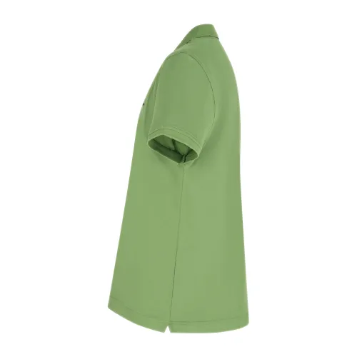 Harmont & Blaine - Polo verde manica corta con patch logo per uomo |