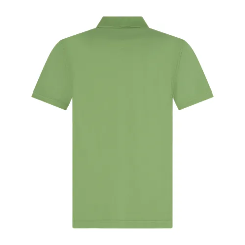 Harmont & Blaine - Polo verde manica corta con patch logo per uomo |