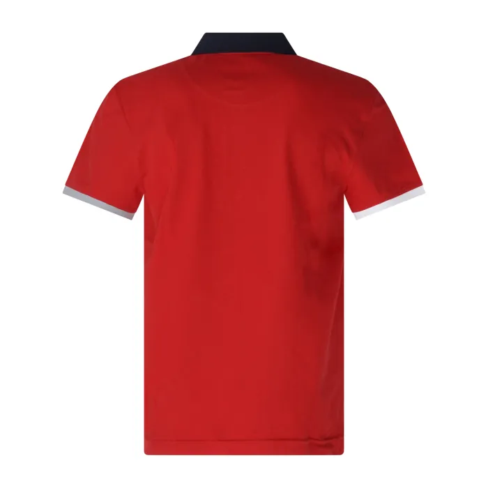 Harmont & Blaine - Polo rossa con maniche in contrasto e patch logo per uomo |