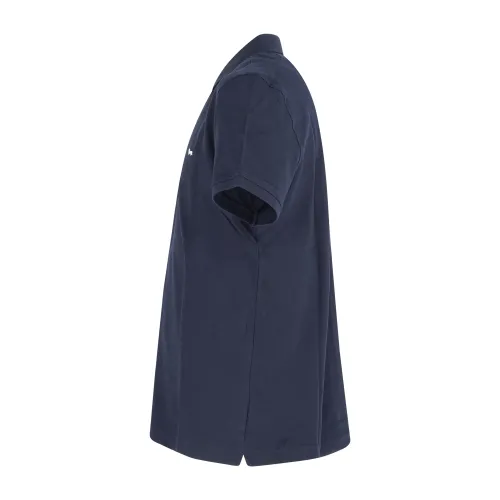 Harmont & Blaine - Polo blu manica corta con patch logo per uomo | lrn033020862
