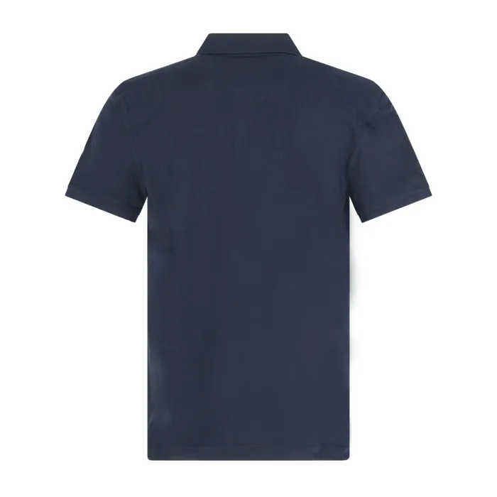 Harmont & Blaine - Polo blu manica corta con patch logo per uomo | lrn033020862