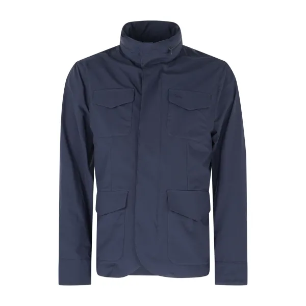 Harmont & Blaine - Field jacket blu in nylon per uomo | k0n2610402850 801blu