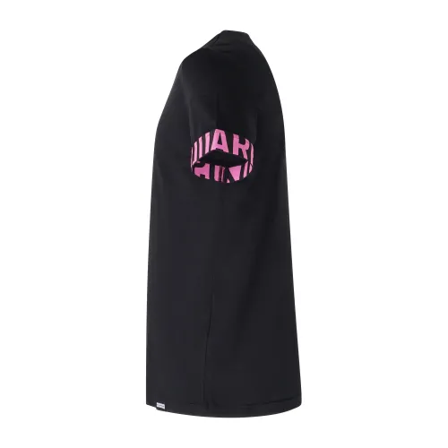 Dsquared2 - T-shirt nera manica corta con banda logo sulla manica per uomo |