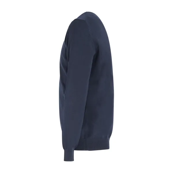 Harmont & Blaine - Maglione girocollo blu con patch logo per uomo | 2