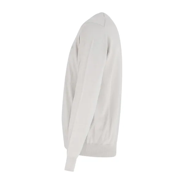 Harmont & Blaine - Maglione girocollo beige con patch logo per uomo | 2