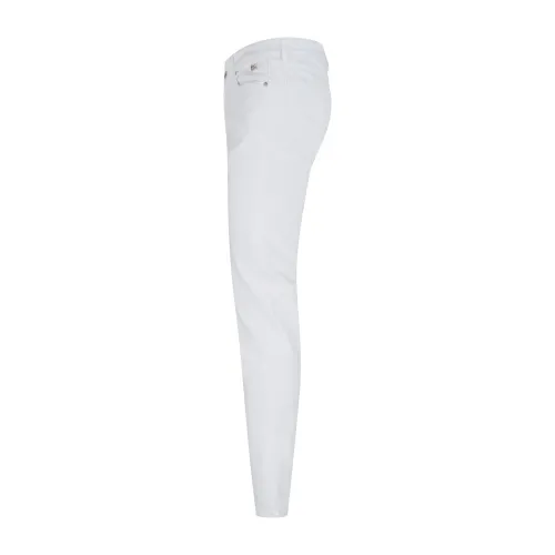 Roy Roger's - Jeans bianco 517 bull 5 tasche slim fit per uomo | rru089p4150569