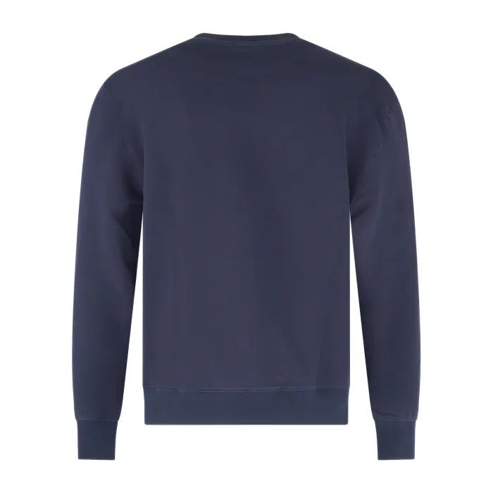 Harmont & Blaine - Felpa girocollo blu con patch logo per uomo | fdn181021283