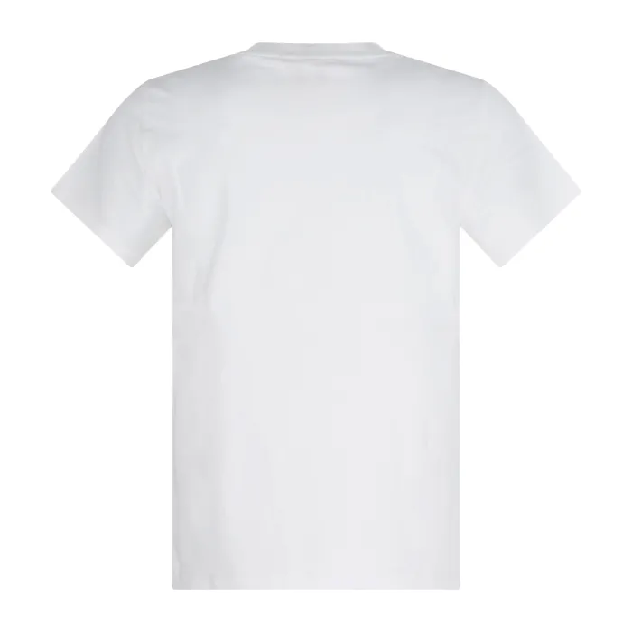 Sun68 - T-shirt bianca con ricamo logo sul petto per uomo | t35145 31 bianco